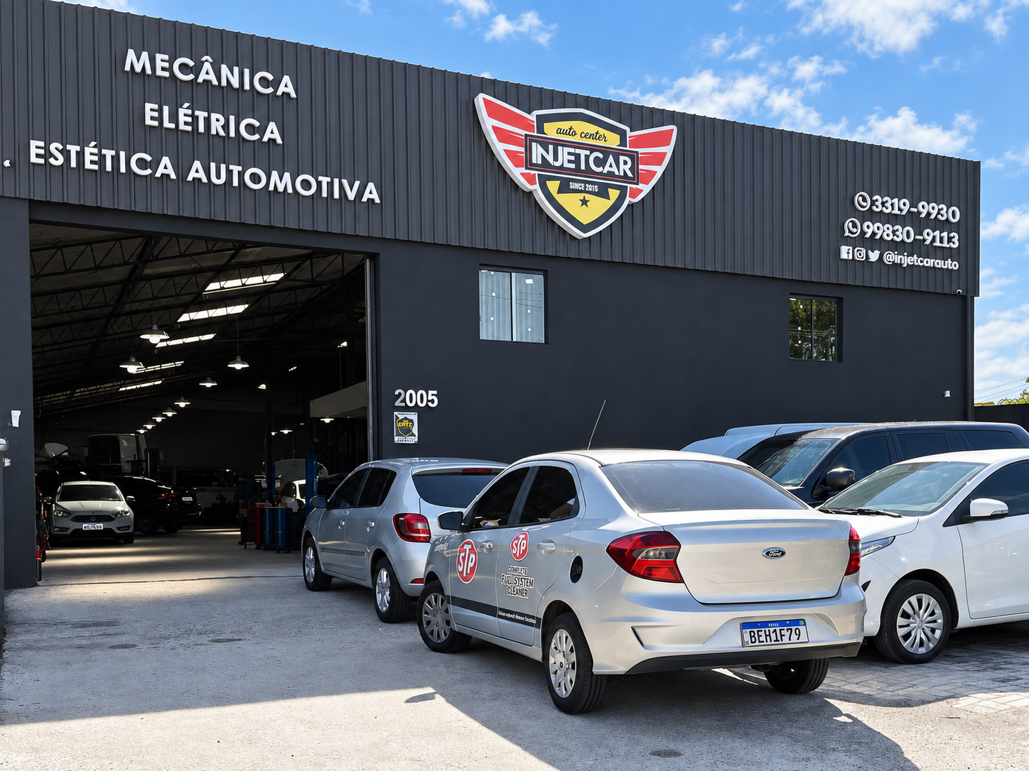 Fachada atual da INJETCAR na Rua Anne Frank, em Curitiba